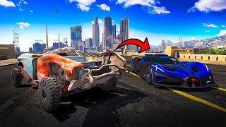 Using A Shapeshifting Bugatti To Scam Street Racers In GTA 5 RP [upl. by Anitnatsnoc]