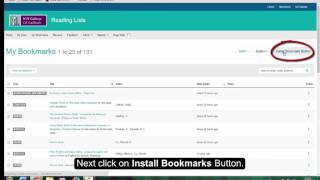 Installing the Add to my Bookmarks Button to the Chrome Browser [upl. by Eicam]