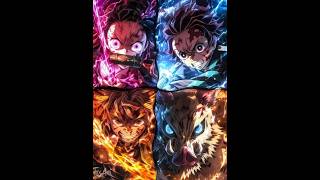 Team Tanjiro Editz 🥰  Demon Slayer 🔥  anime viral demonslayer [upl. by Ralina]