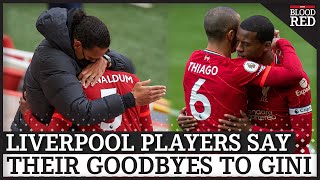 Liverpool Players Say Goodbye to Gini Wijnaldum [upl. by Acenes]