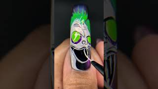 Beetlejuice Nail Art Sandworms Ya hate em right [upl. by Jaquelyn]