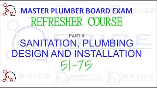 MASTER PLUMBER REFRESHER  SPDI 5175 [upl. by Yursa]