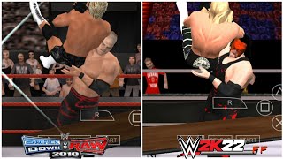 Best Extreme Finishers in WWE Smackdown Vs Raw 2009 PPSSPP Vs WWE 2K22 PPSSPP [upl. by Efron56]