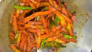 gajar aur hari mirch ka Achar 5 minute main Banane bahut hi simple recipe [upl. by Anerrol271]