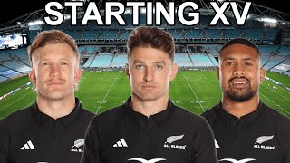 My ALL BLACKS Starting XV for ALL BLACKS vs AUSTRALIA Rugby Championship 2024 [upl. by Ashok]