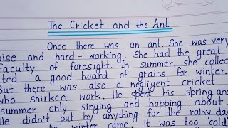 Story on The Cricket and The Ant in English  The Cricket and The Ant story in English [upl. by Ahsilek]