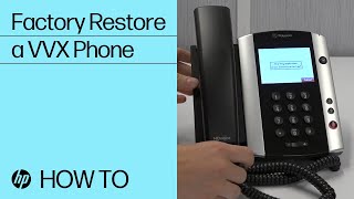 How to Factory Restore a VVX Phone  HP Support [upl. by Kruter]