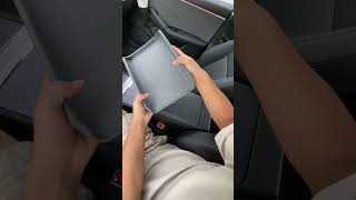 Tesla Model 3 amp Y Armrest Cover🤲 ArmrestCover electriccar tesla accessoirestesla teslastyle [upl. by Alrahs558]