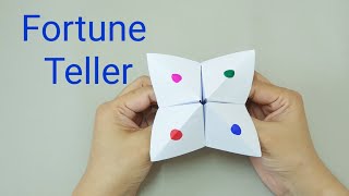 DIY Paper Fortune TellerSimple Origamieasy paper crafts for kids [upl. by Odnuges]