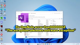 FIXED OneNote error 0xe0000002 quotThe exception unknown software exceptionquot [upl. by Magnien921]