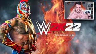 MI PRIMER DIRECTO DE WWE 2K22 🔥 JUEGO COMPLETO [upl. by Eitirahc597]