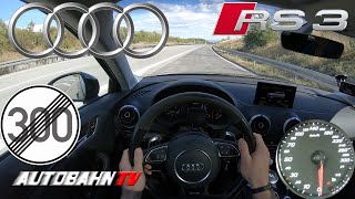 Audi RS3 8V 367HP POV ACCELERATION amp TOP SPEED [upl. by Handler]