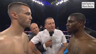 The best moments Josh Taylor vs Ohara Davies  Джош Тейлор vs Охара Дэвис лучшие моменты [upl. by Acisey307]