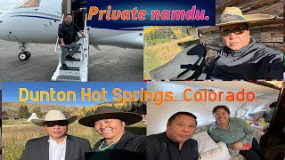 Private jet to Colorado to Dunton hot spring [upl. by Irahs329]