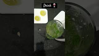 Lemon Mojito🍷🤤😋 shortsvideocookingchannel lemonspritcoldrinks [upl. by Hgielra]