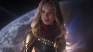 Avengers Endgame  All Captain Marvel Scenes [upl. by Eppie]