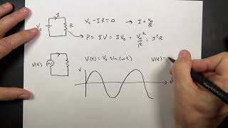 Physics Question Calculating Current and Power for an AC Circuit with a Resistor [upl. by Rufford]