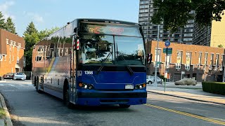 2022 Prevost X345 1366 QM2 Express Bus from Bay Terrace to Midtown Manhattan VIA GCP [upl. by Birck]