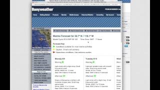 FishTrack Tutorial Buoyweather Forecasts Moons and Tides [upl. by Tay]