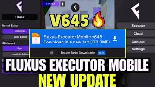 Fluxus Executor Mobile V645 New Update  Fluxus Atualizado amp Roblox Script Blox Fruit Mobile No Key [upl. by Sidoon]