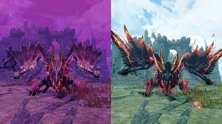 Primordial And Normal Malzeno Death Animation Comparison  MH Rise Sunbreak [upl. by Ellitnahc]