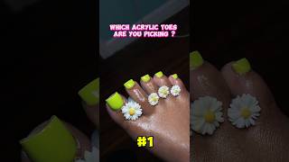 Which Acrylic Toes You Picking🤔 nailsnailsnails nailart acrylicnails [upl. by Ahcarb]