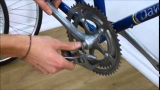 How To Remove a Bicycle Crankset Easily  Road Fixie MTB Bike Crank [upl. by Valli]