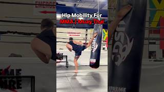 Improve your hip mobility for MMA  Muay Thai with these exercises mma muaythai martialarts [upl. by Anirrak812]