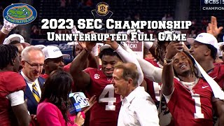 2023 SEC Championship Alabama vs Georgia  Uninterrupted Full Game Playback [upl. by Adaynek667]