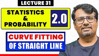 Curve Fitting of Straight Line  Statistics amp Probability By GP Sir [upl. by Llenoil]