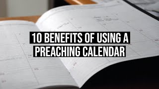 10 Reasons Why You Need a Preaching Calendar in 2021  Hello Church [upl. by Nodnek]