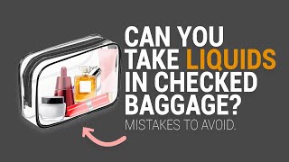 Can You Take Liquids In checked baggage 2024 [upl. by Duffie354]