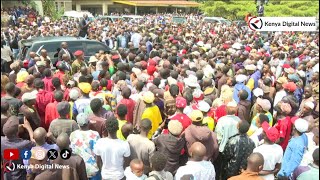 See how Nairobi residents welcomed President Ruto in Kayole today [upl. by Whitten]