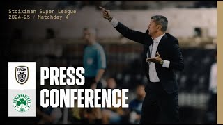 Press Conference PAOK FC Vs Panathinaikos – Live PAOK TV [upl. by Anayet]