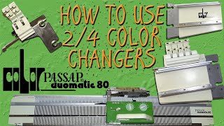 How to Use the Automatic Color Changer – Passap Duomatic 80 [upl. by Fishman]