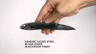 Kershaw 1660BLKW  Leek  BlackWash [upl. by Gerek]