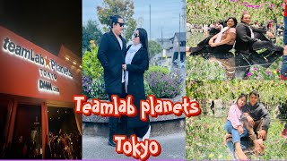 Teamlab planets Tokyo second day with friends🇳🇵🩷🇯🇵🙏 avash theeng vlog [upl. by Aneek]