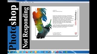 Photoshop not responding  How to fix not responding on Photoshop cs 80 [upl. by Peters]