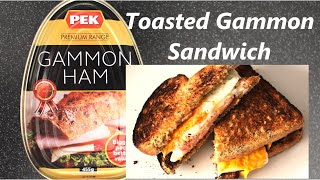 PEK Gammon Ham Toasted Sandwich How Good Is It When Fried [upl. by Cece]