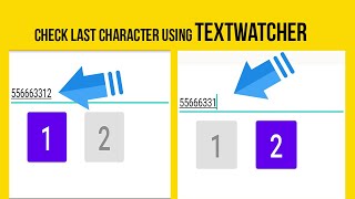 How to Check the Last Character in EditText Using Text Watcher in Android Studio [upl. by Assitruc]