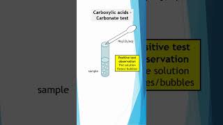 How to identify Carboxylic Acids  The Carbonate Test chemistryrevision organicchemistry study [upl. by Ratcliffe419]