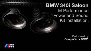 Add 34HP to your BMW 340i  Power amp Sound Kit Installation at BMW York [upl. by Mcmaster191]