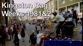 Kingston Rag 1981 and 1982 procession through Kingston upon Thames [upl. by Animrac]