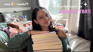 book prompts pick my august tbr 📚🫶🏻 [upl. by Anelegna973]