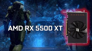 AMD RX 5500 XT 4GB  HALO INFINITE 2021 [upl. by Minsk143]