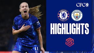 Chelsea Women 20 Manchester City  HIGHLIGHTS amp MATCH REACTION  WSL 2425 [upl. by Cherian]