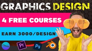 4 FREE Graphic Design Courses With Free Certificate  Graphic Design Career 2024 [upl. by Rama758]