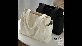 Large Capacity Tote Bags for Work Carrying Bag College Style Student Outfit Shoulder Bag [upl. by Acinna]