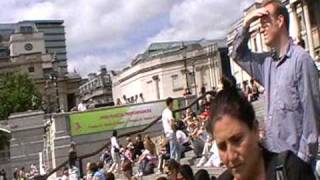 Nelson watches new building in Trafalgar Square LONDON uk [upl. by Imuy]