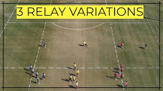 3 Soccer Relay Variations [upl. by Ahselrac]